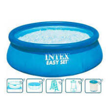 Intex Бассейн надувной 26166 NP (1) объём-12430л, фильтр+насос, 457х107см (3785л/год, лестница, тент, подстилка) 