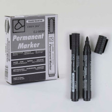 Маркер перманентный С 37107 (100) Черный/диаметр пишущего узла 2.5 мм /ЦЕНА ЗА УПАКОВКУ 12ШТ/ 12шт в упаковке 