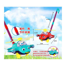 Каталка 198-24 (72/2) “Вертолет” на палке, со звонком, вытаскивает язычок, в кульке 