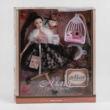Кукла ТК - 56085 (48/2) “TK Group”, “Принцеса листопад”, аксессуары, в коробке  