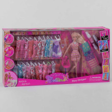 Кукла с нарядами 68033 (12/2) покраска волос, в коробке 