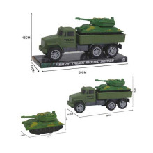 Військова техніка 502 (96/2) вантажівка і танк, вантажівка з інерцією, в слюді 