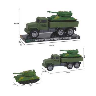 Військова техніка 502 (96/2) вантажівка і танк, в слюді  