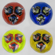 Мяч футбольный С 40209 (60) размер №5 - 4 цвета, материал EVA Laser, 300-310 грамм, резиновый баллон 
