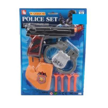 Поліцейський набір 09-8 (168/2) пістолет, патрони на присосках, аксесуари, на листі 