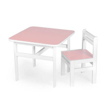 гр Стіл + стільчик дитячий, колір - рожевий DS-SP04 (1) у плівці 