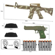 Автомат TK - 70648 (96/2) “TK Group”, пістолет, м’які патрони з присоскою, підставка для мішені, на листі 
