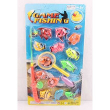 Рыбалка 118-14 (72/2) магнитная, 2 цвета, сачок, 14 рыбок, на листе 