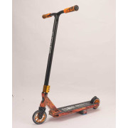 Самокат трюковый Best Scooter BS-77225 (4) HIC-система, ПЕГИ, алюминиевый диск и дека с ПРИНТОМ, колёса PU, d=110мм, ширина руля - 60 см, в коробке 