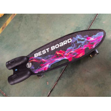 Скейтборд S-00501 Best Board (4) с музыкой и дымом, USB зарядка, аккумуляторные батарейки, колеса PU со светом 60х45мм 